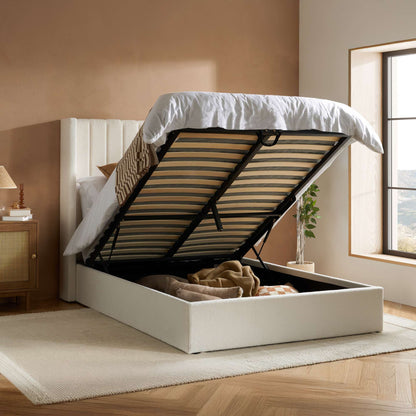 Maisey Ottoman Bed – Elegant Upholstery with Smart Storage