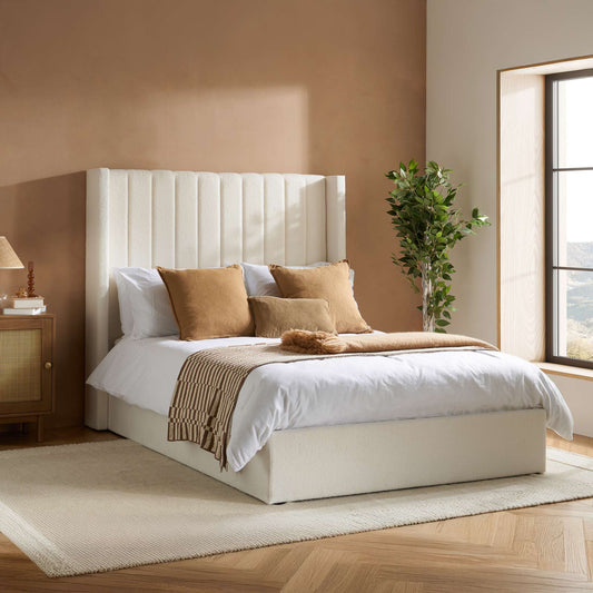 Maisey Ottoman Bed – Elegant Upholstery with Smart Storage