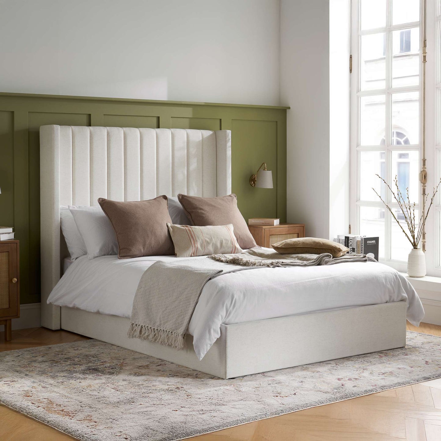 Maisey Ottoman Bed – Elegant Upholstery with Smart Storage