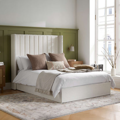 Maisey Ottoman Bed – Elegant Upholstery with Smart Storage