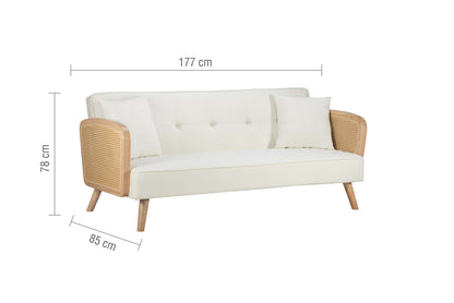 Mila Sofa Bed - Guest Bed with Fold-Flat Clic-Clac Mechanism