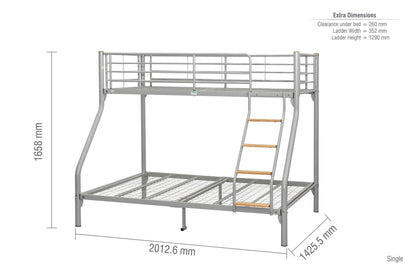 NEXUS KID BUNK BED SILVER