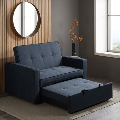 Otto Blue Sofa Bed – Modern Minimalist Style with Effortless Functionality