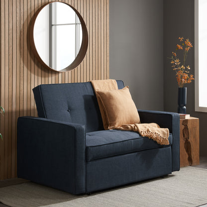 Otto Blue Sofa Bed – Modern Minimalist Style with Effortless Functionality