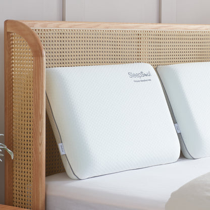 SleepSoul Dual Comfort Pillow – Vegan Memory Foam With Cover And 10-Year Warranty
