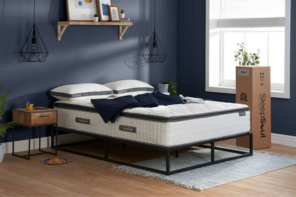 SleepSoul Bliss 800 Pocket Mattress – Memory Foam Comfort, Quilted Top for Restful Sleep