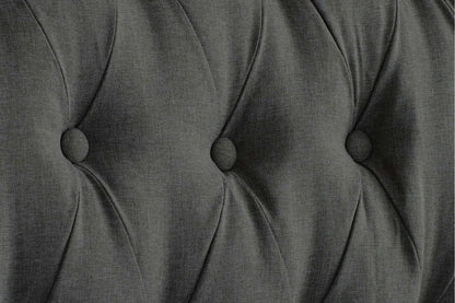 Valentino Upholstered Bed Frame with Buttoned Headboard and End Storage Drawers