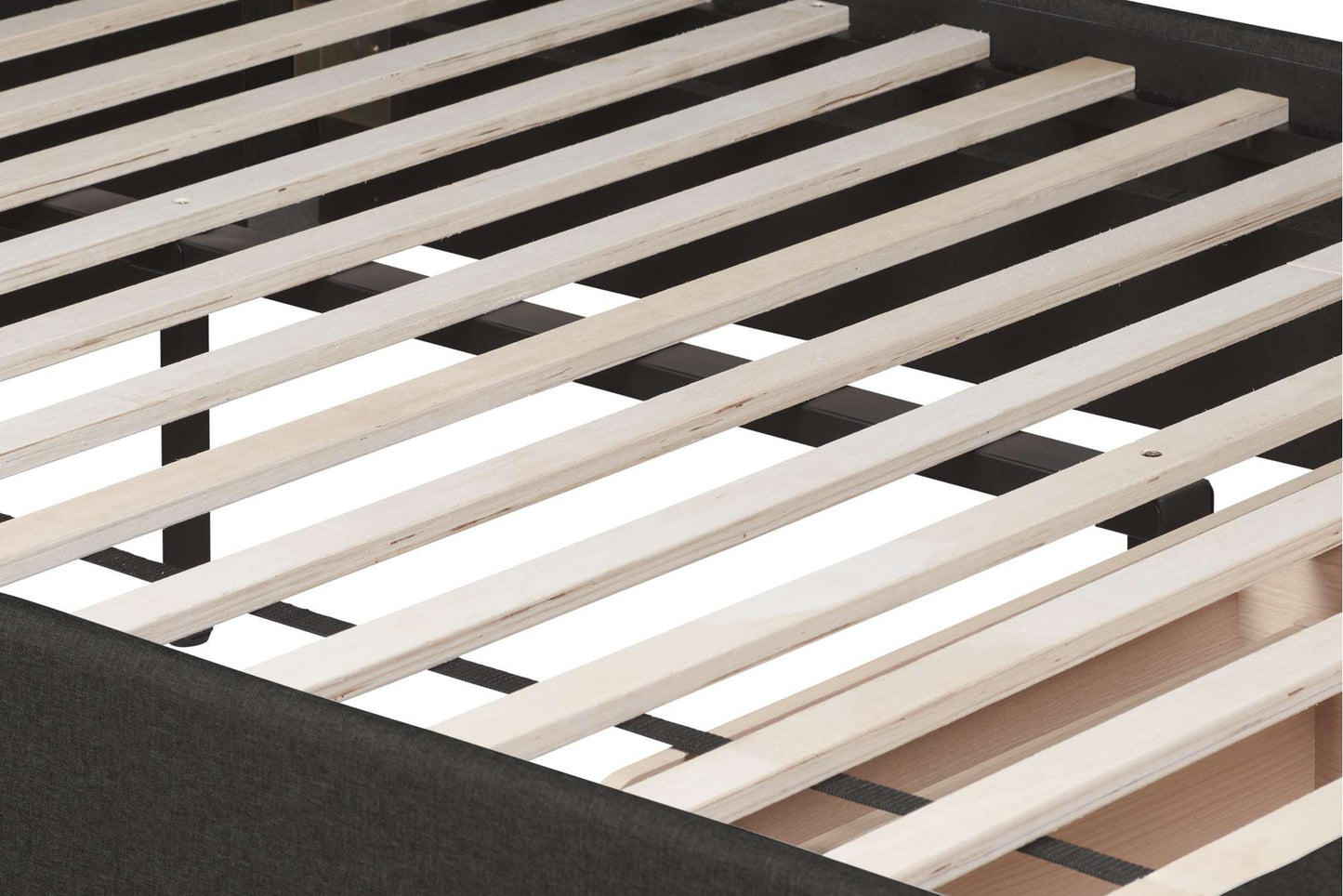 Valentino Upholstered Bed Frame with Buttoned Headboard and End Storage Drawers