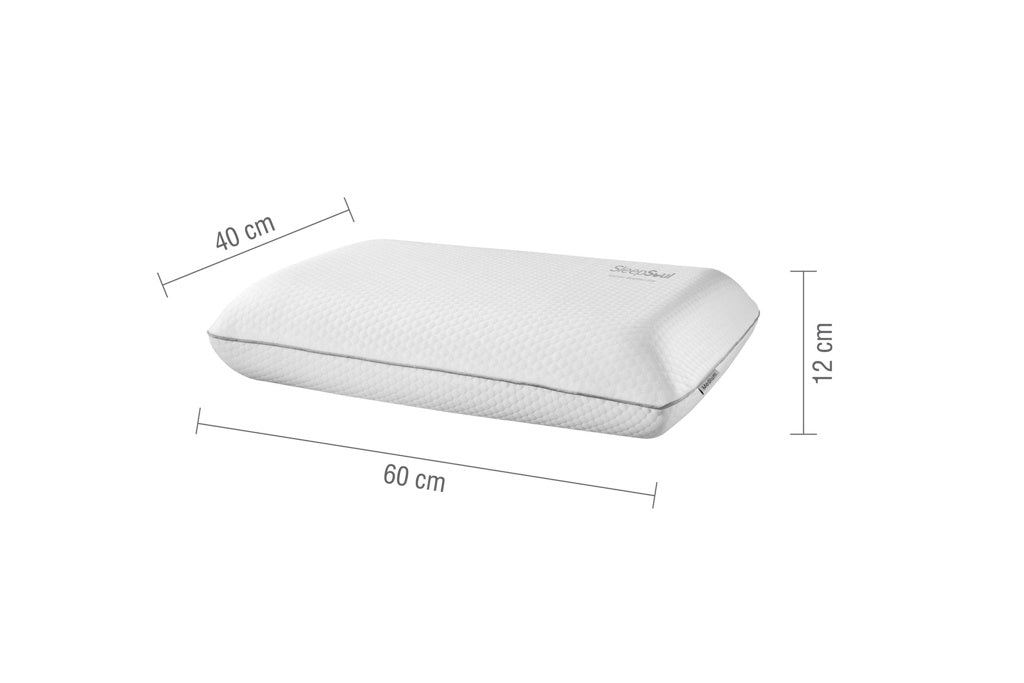 SleepSoul Dual Comfort Pillow – Vegan Memory Foam With Cover And 10-Year Warranty